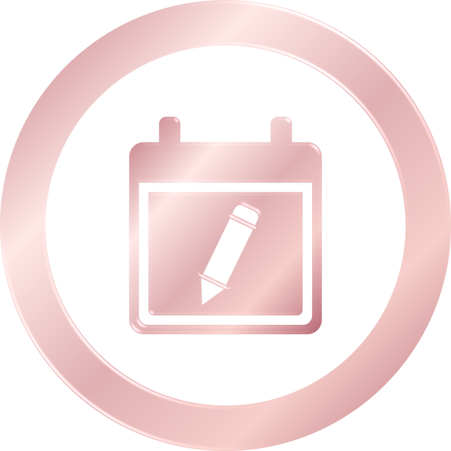 Rose Gold Calendar Edit Icon